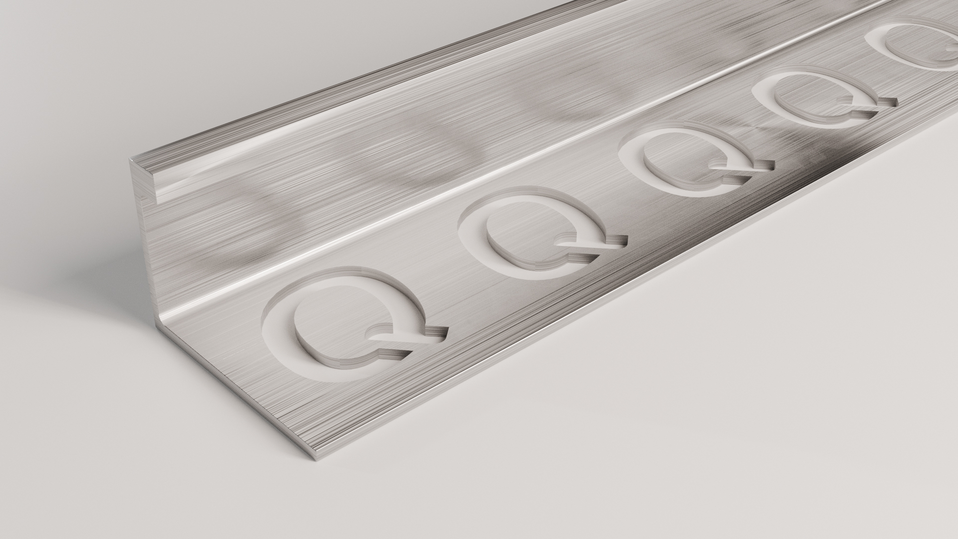 Chrome Straight Edge Trim 2.5m - Image 2